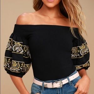 Free people off the shoulder top